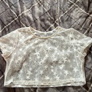 Shein Mesh Star Top